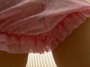 Short Haired Coed Evie Takes Her See Through Panties Down To Finger Herself 4/16