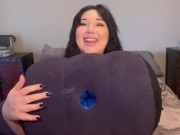 Sex Toy Testing and Review BBW  Rides Pillow Humping 4/16