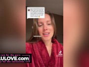 babe shares her pussy closeup then all the behind the scenes of day to day candid life and vlogs - Lelu Love 10/16