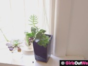 Sexy big titted girl penetrates her tight pussy with vibrator 7/16