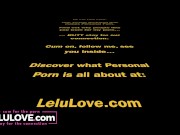Babe warms up with stripping & booty twerk then vibrator masturbation before live blowjob & doggystyle fucking - Lelu Love 2/16