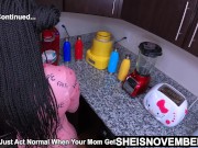 My Dick Is Still Horny, So Keep Fucking Me! Rough Sex With Busty Stepdaughter, Cute Ebony Babe Sheisnovember Arching Back 15/16