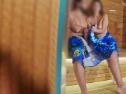 SAUNA ADVENTURE PT2: I stay alone with the slutty woman She makes me cum while her boyfriend is away 16/16