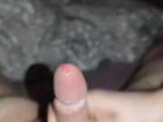 Long Nails Goddess use precum to torment his little cock with the vibrator *Long Nails Inseration* 15/16