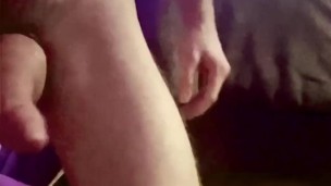 After pumping my dick for a hot min.