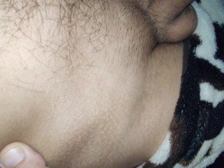 Deep blowjob from brunette wife