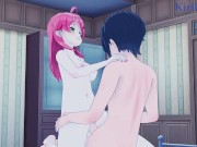 Sakura Miko and I have intense sex in the bedroom. - Hololive VTuber Hentai 5/16