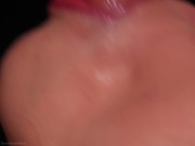 CLOSE UP: Best Milking BLOWJOB in your LIFE, All Cum in Mouth, Sloppy Sucking Dick ASMR 15/16
