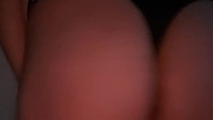 Femboy twerks to WAP in black thong