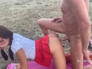 Подцепили с другом двух юных девок в горах и жестко выебали 12/16