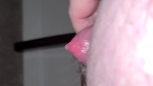 Chubby white guy cumming like a waterfall on a plushie 001