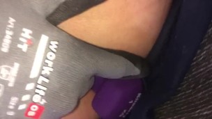 1kg dumbbell stuffed I’m my ass with burning nettles, pain anal