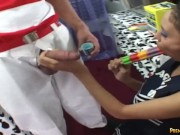 Hot Brunette Fucking Slut on van 2/16