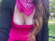 Artemisia Love flashing her tits in the woods Twitter:Artemisialove9 IG:Artemisialove_real 8/16