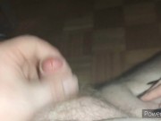 Helping Hand with Long Nails on the couch cum relief for Small Cock *The biggest Cumblast recorded* 14/16