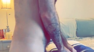 Hairy daddy caught fucking clear flesh light with furry cock teaser