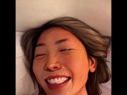 homemade blowjob and facial but cartoonized with AI Only Fans @Appleliu-76 14/16