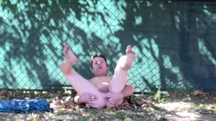 ME BEING NAUGHTY IN THE BACK YARD