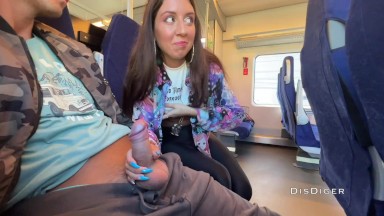 A stranger masturbated and sucked me on the train in public