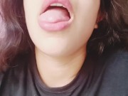Asmr BOQUETE - rabuda safadinha mamando até ganhar porra na boquinha 🤤💦Dirty/ pov 8/16