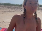 yoga warm up on nude beach Only Fans @Appleliu-76 9/16