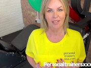 Gym milf drains all her clients 10/16