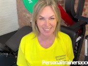 Gym milf drains all her clients 4/16