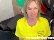 Gym milf drains all her clients 8/16