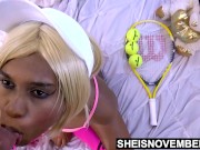 My Rough Gigantic Big Cock Blowjob Cumshot Cum Swallow Compilation By Voluptuous Young Ebony Babe Sheisnovember Licking Penis 1/16