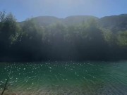 me cojo a la sirena que encontré en el río paradisiaco 1/16