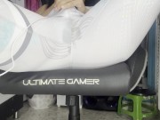 brunette having an orgasm in her yoga pants🥵