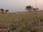 Outdoo in the tent at evening in a peaceful environment 1/16