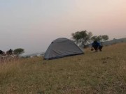 Outdoo in the tent at evening in a peaceful environment 16/16