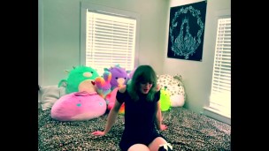 POV Cute green haired Trans Girl gives you humiliating SPH after Tinder Date.