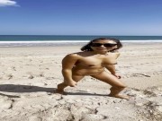 waking nude on the beach!  Only Fans @Appleliu-76 11/16