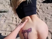 OMG!!? We got Caught Fucking on Public Beach by Stranger 15/16