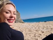 OMG!!? We got Caught Fucking on Public Beach by Stranger 2/16