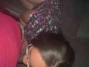 Mixed girl giving slow head on my new couch 10/16