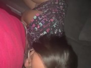 Mixed girl giving slow head on my new couch 15/16