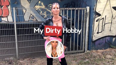 MyDirtyHobby - Slutty LilliePrivat Puts On Her Leather Pink Leggings And Goes For A Man Fishing