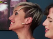 CFNM femdom British ladies group handjob 4/16