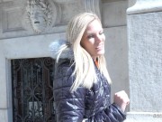 GERMAN SCOUT - Skinny Teen Candee Licious | Blue eyes Pickup for Casting Fuck 1/16