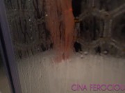 Spying on the shower the sexy Gina Ferocious naked showing her perfect natural tits and big ass 8/16