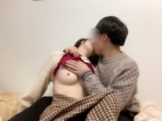 【個人撮影】女の子の日の過ごし方♡休日デート終わりにベッドでまったりしてたら甘々ディープキスからイチャイチャが始まった..♡愛ある濃厚フェラ抜き❤︎Japanese amateur hentai 5/16