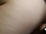 Trying out our new fuck machine while giving head and getting anal