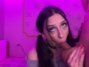 Sloppy Deepthroat Facefuck with wet titties 4/16