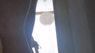 My big dildo fucked me in the door