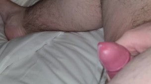 Chubby white male shooting massive load 007