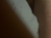 Amelia squats on big cock and take it all in her ass 1/16