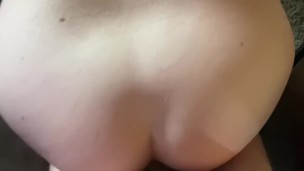 Amelia takes 8 inch fat cock up her asshole